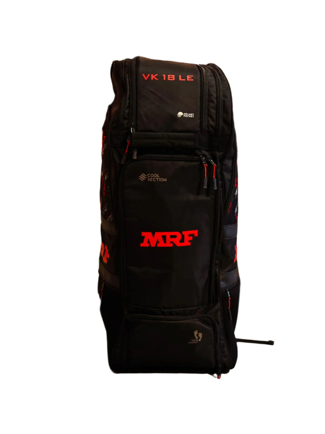 MRF VK 18 Limited Edition Shoulder Cricket Kit Bag Black