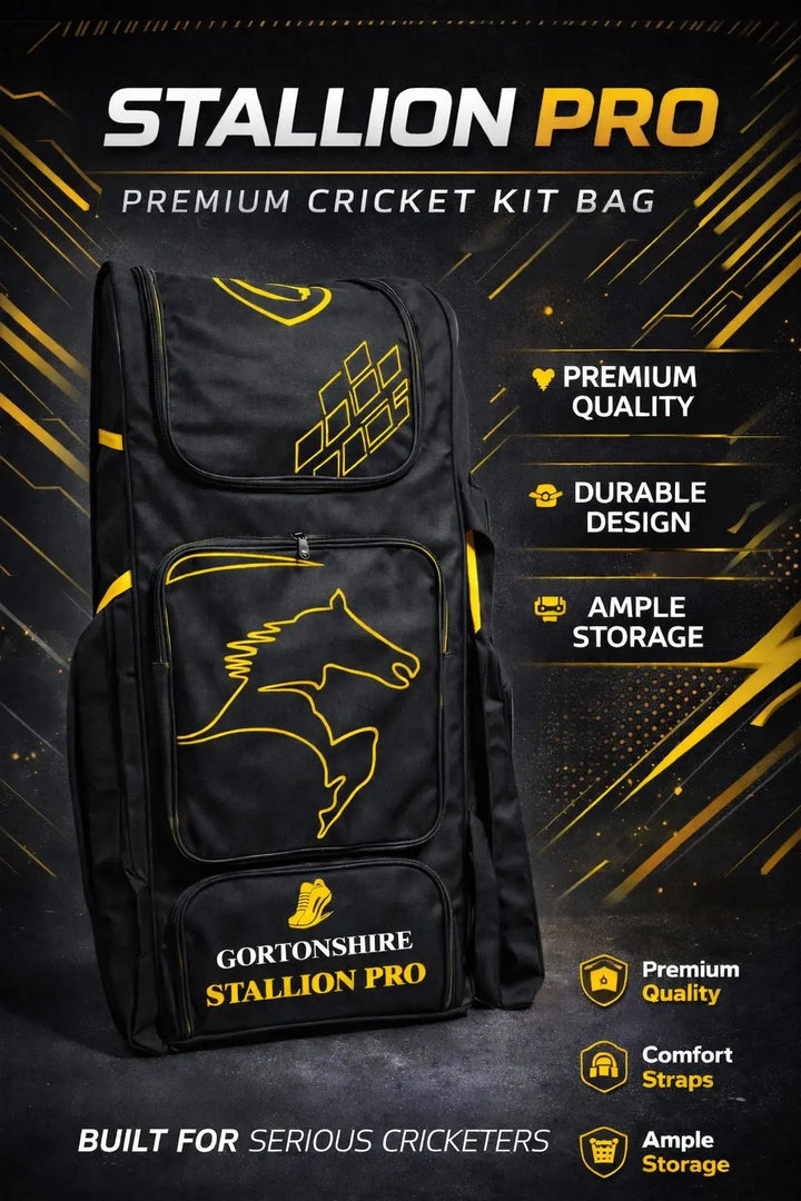 Gortonshire Stallion Pro Cricket Duffle Kit Bag With Wheels