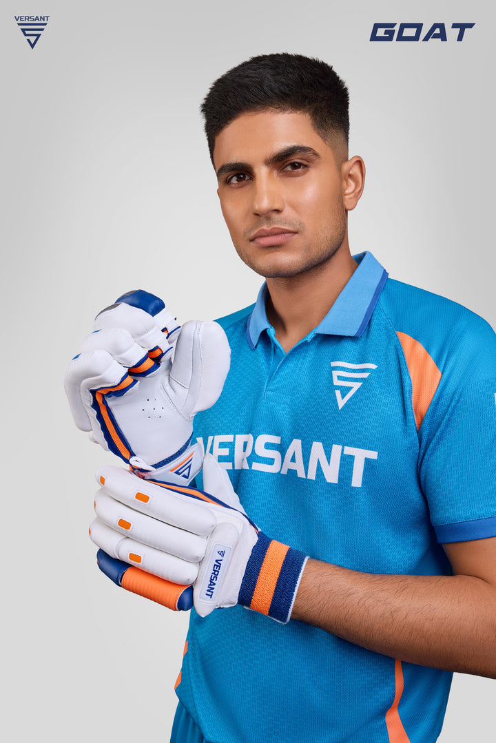 Versant Cricket Batting Gloves Goat Series Orange