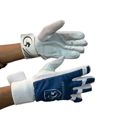 Gortonshire Indoor Cricket Batting Gloves Mens Size@front view