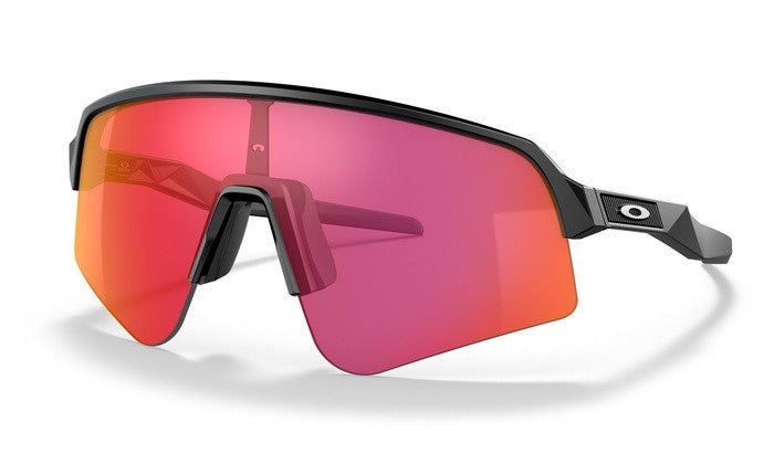 Oakley Sutrolite Matte Carbon Prizm Trail Torch Cricket Sunglasses @ Front Side View