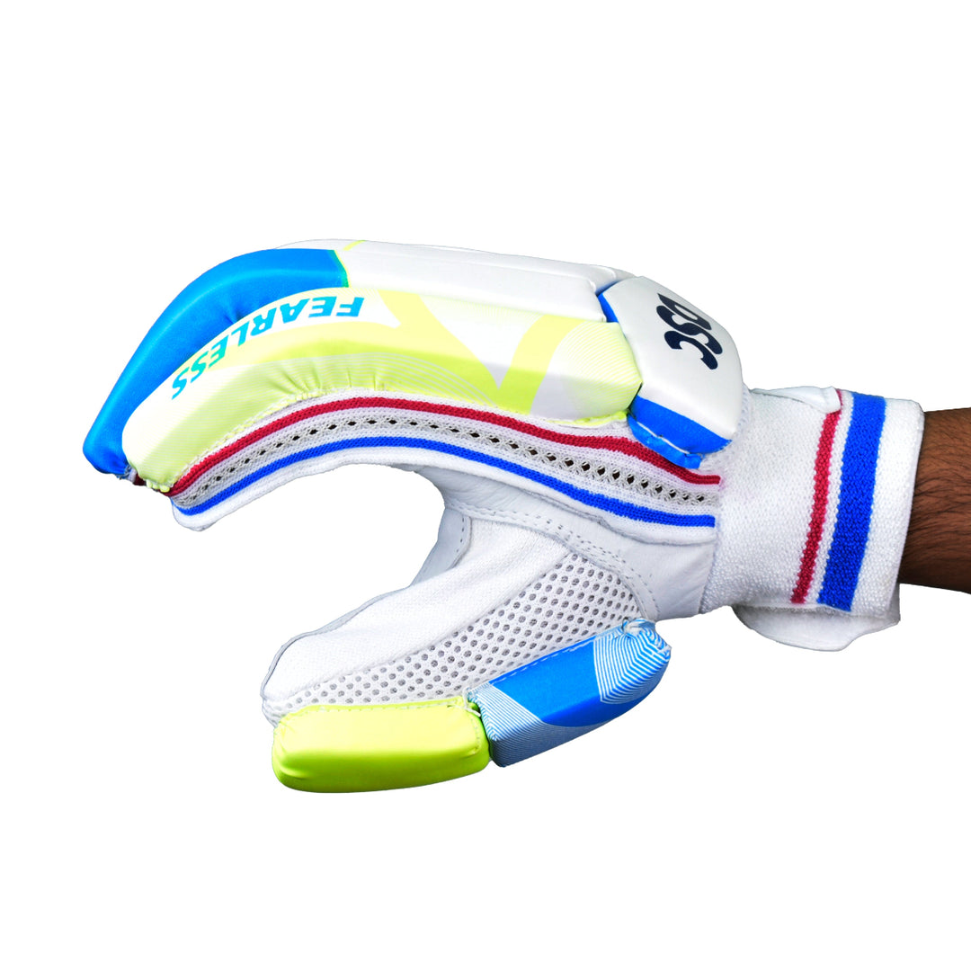 DSC Intense Attitude Gants De Batting Cricket En Cuir - Multicolore, Confort Et Protection