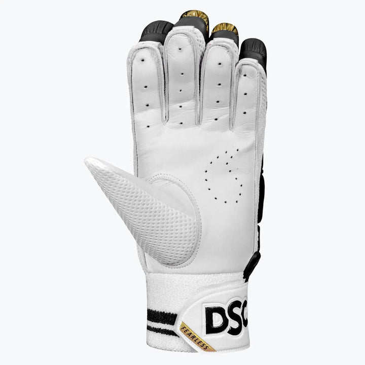 DSC Strike 20/20 Black Cricket Batting Gloves Size