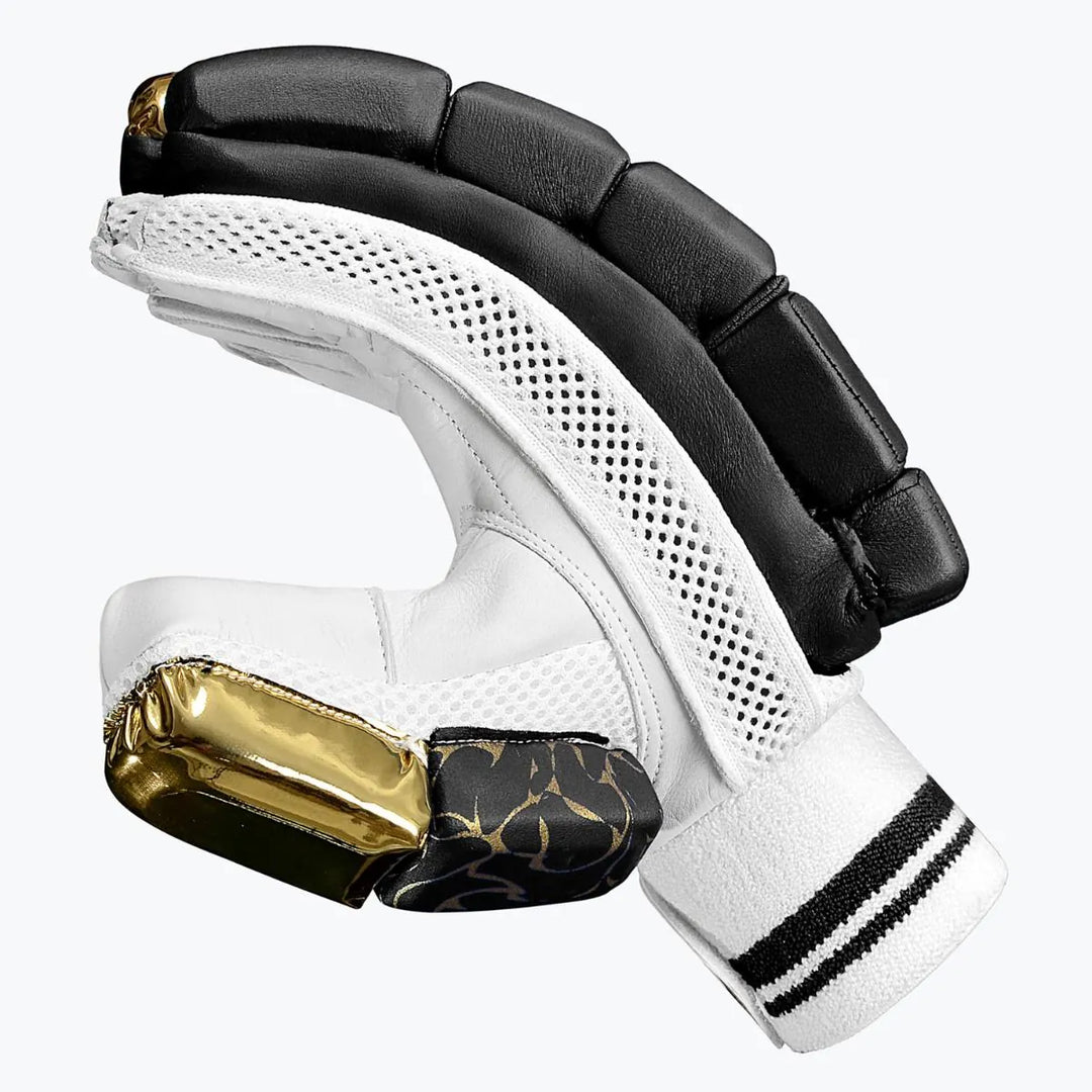 DSC Strike 20/20 Black Cricket Batting Gloves Size