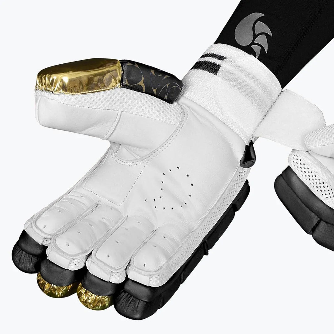 DSC Strike 20/20 Black Cricket Batting Gloves Size