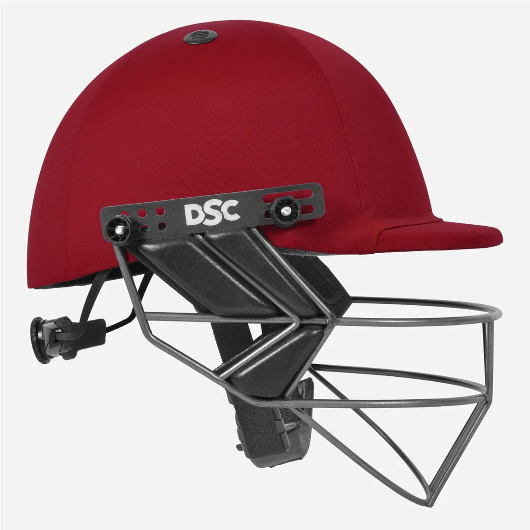 Dsc Fort 44 Red Cricket Helmet@front view