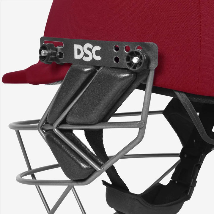 Dsc Fort 44 Red Cricket Helmet@front view2