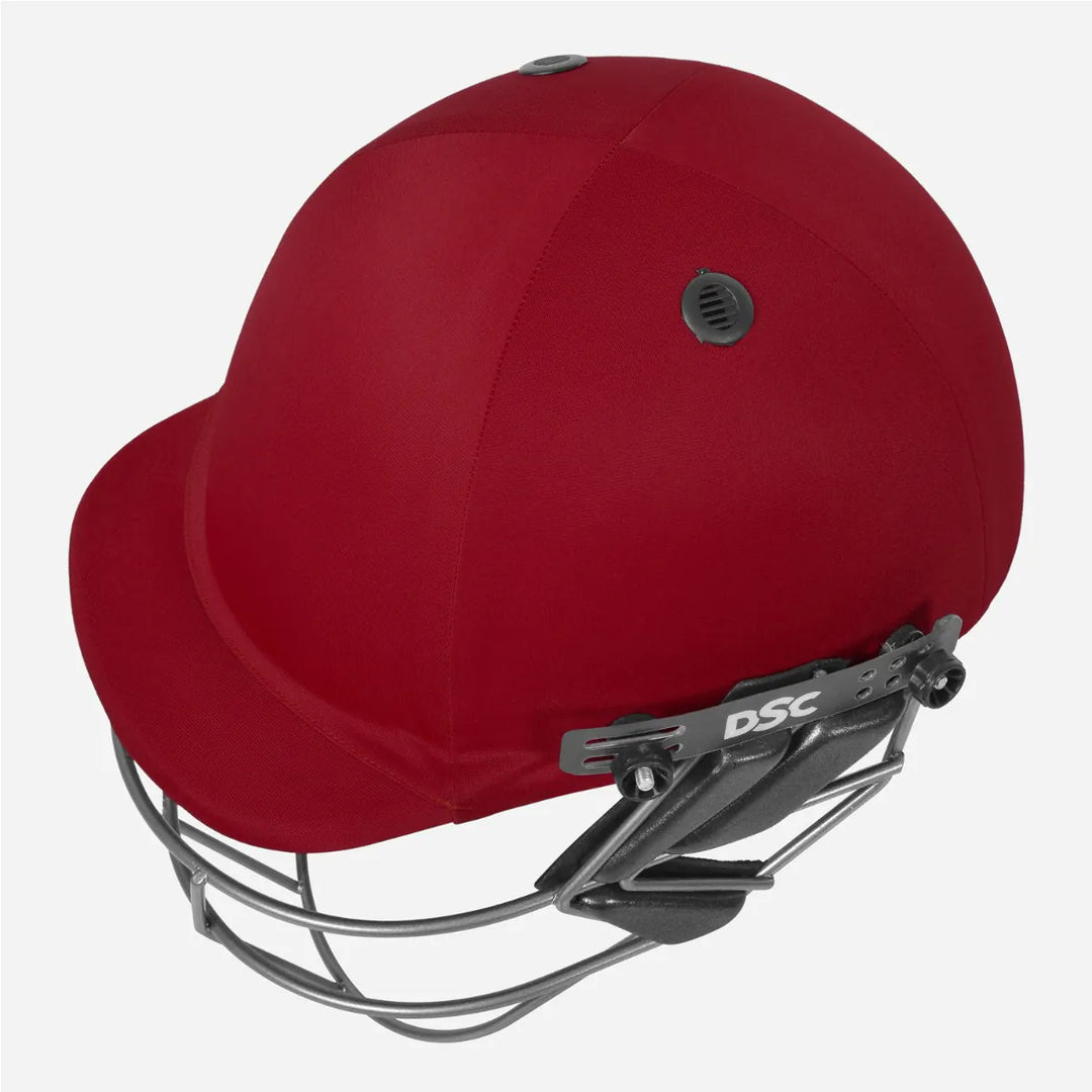 Dsc Fort 44 Red Cricket Helmet@front view3