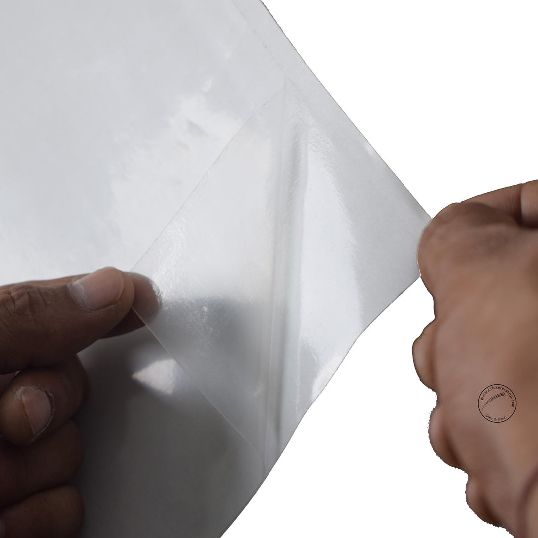 Gortonshire Plain Cricket Bat Face Tape @ Front View