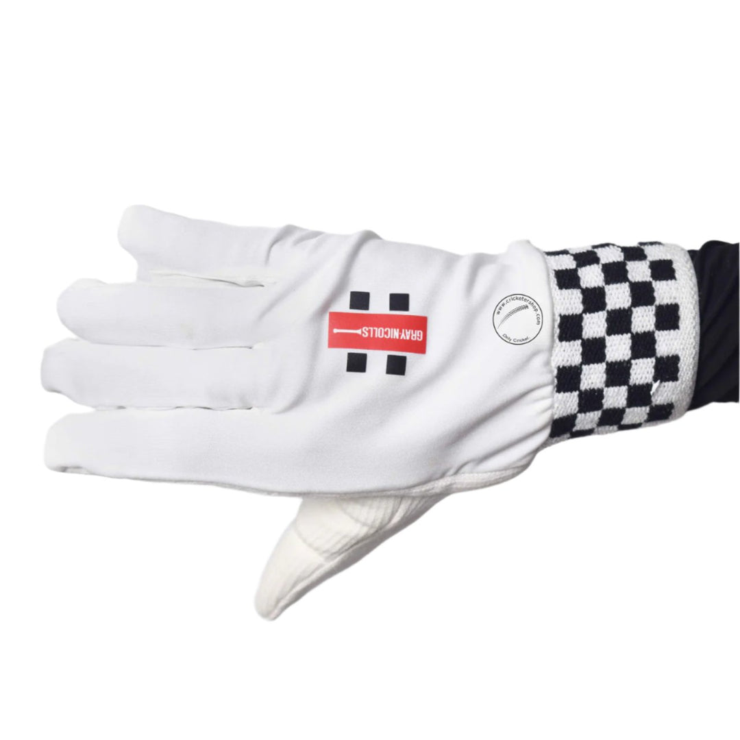 Gray Nicolls Club Cotton Padded Wicket Keeping Inner Gloves Mens Size @ Right Back View