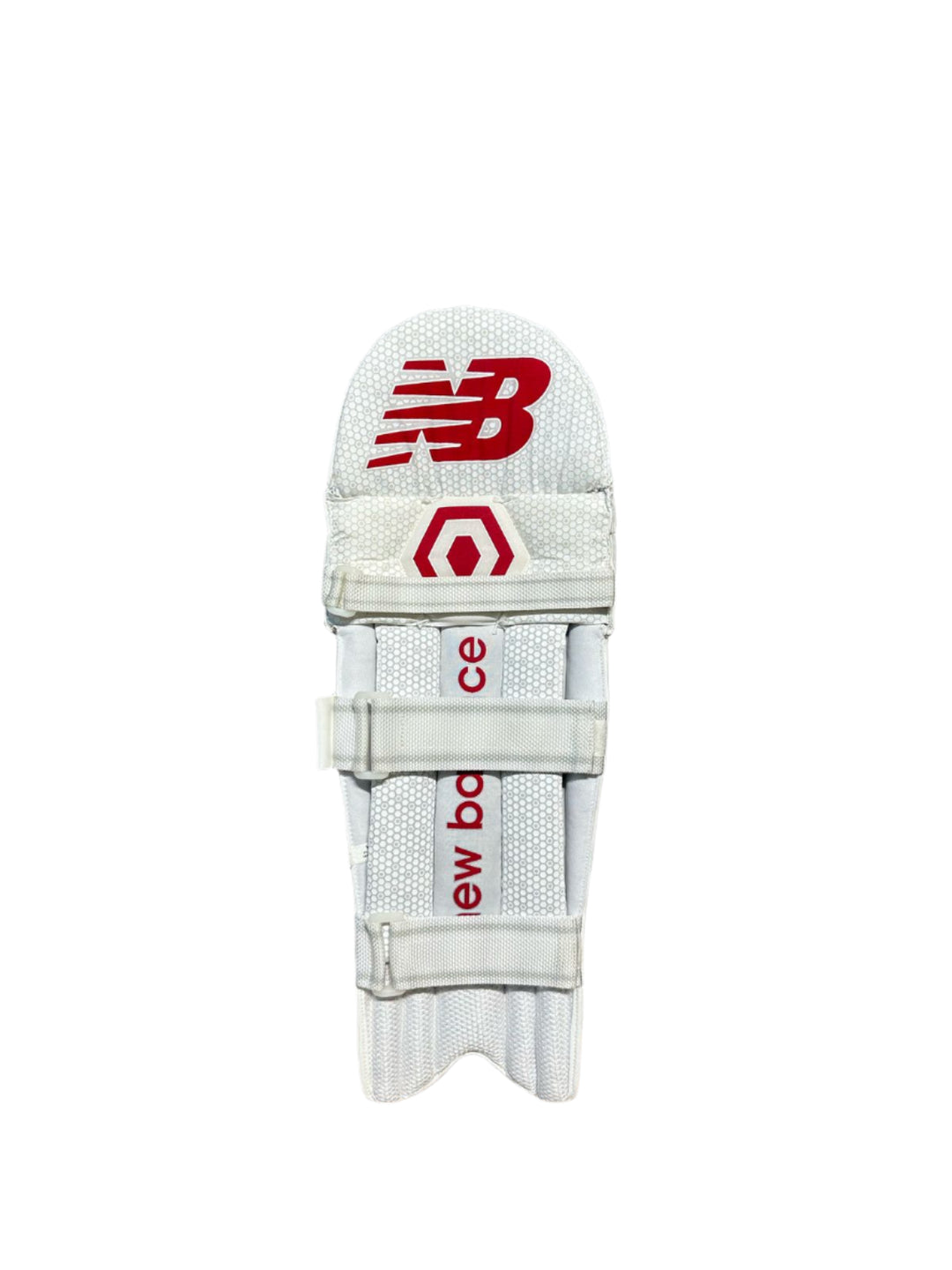New Balance TC 460 Cricket Batting Leg Guard Pads Boys Size Ambi@front view 1