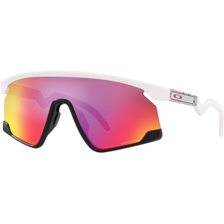 Oakley BXTR Matte Dessert Tan Prizm Ruby Cricket Sunglasses @ Front Side View