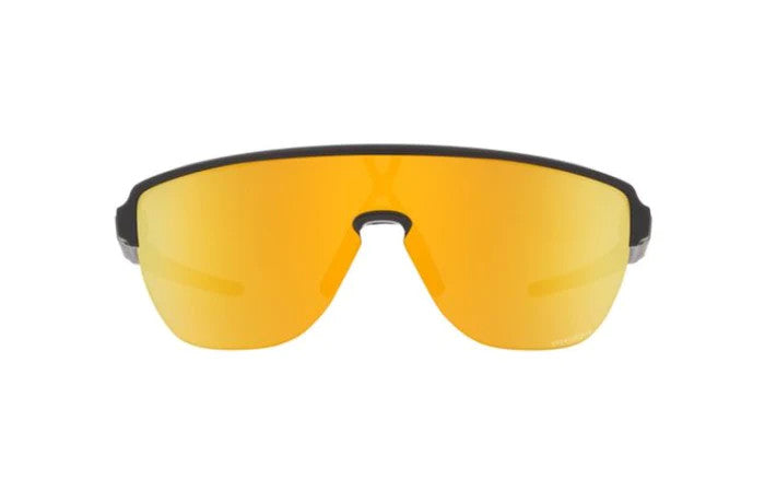 Oakley Corridor Matte Carbon Prizm 24K Cricket Sunglasses @ Front View