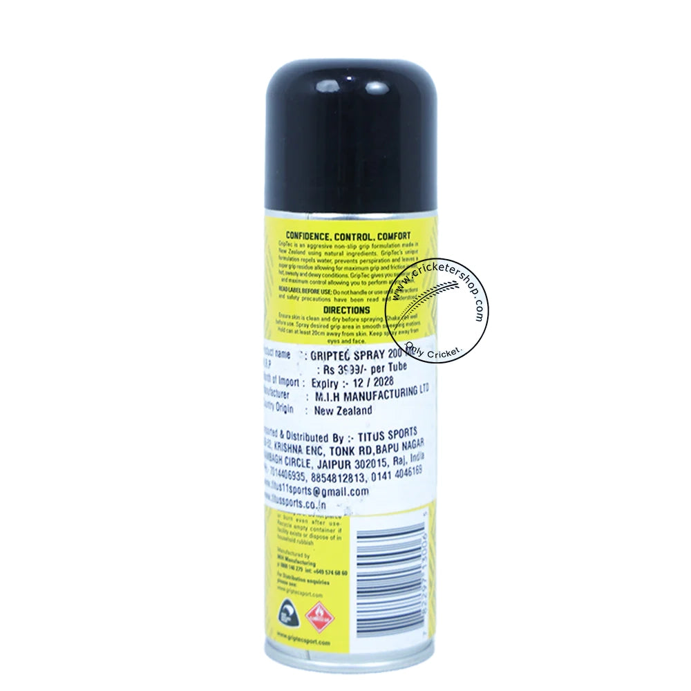 GRIPTEC Spray 200 ML - Cricketershop