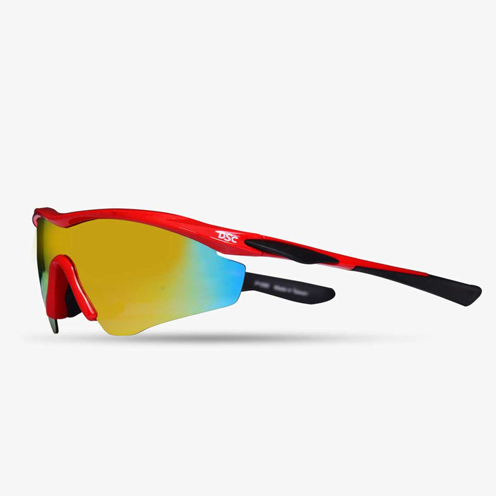 DSC Passion Red Polarized Cricket Sunglasses @ Side View