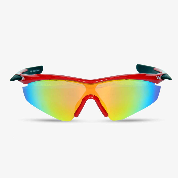 DSC Passion Red Polarized Cricket Sunglasses @ Front View