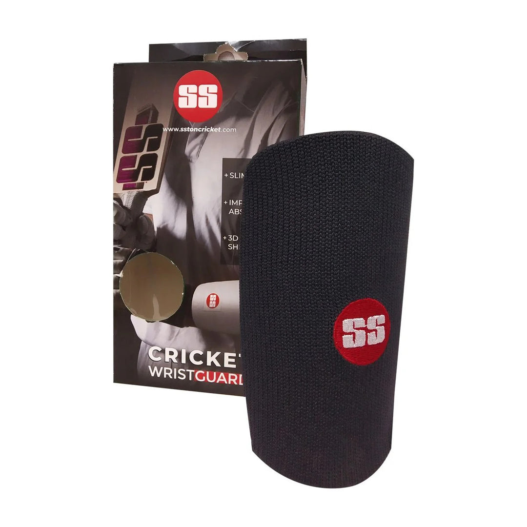 SS Premium Wrist Guard Black Senior @ Front View