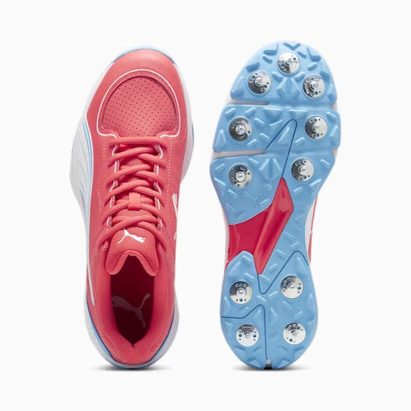 Puma 24 FH 10769802 Cricket Spikes Shoes Fire Orchid Size