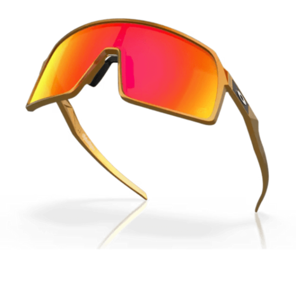 Oakley Sutro Red gold Prizm ruby Cricket Sunglasses @ Front Side View