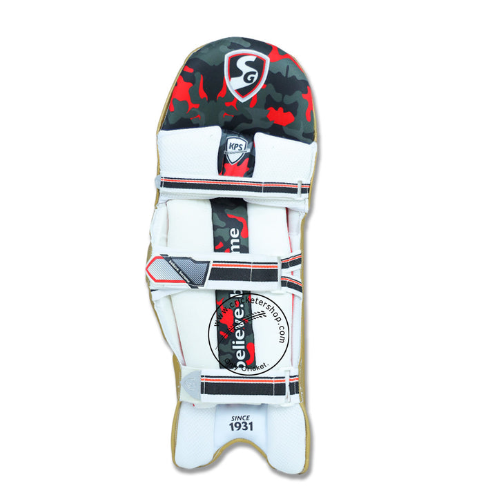SG Test Kings XI Cricket Batting Leg Guard Pads Mens @ Back View