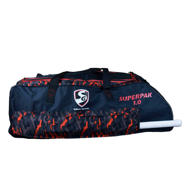 SG Super Pak 1.0 Cricket Single Kit Bag@Front view