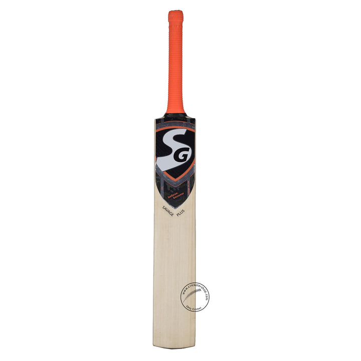 SG Savage Plus Kashmir Willow Cricket Bat Size@Front view