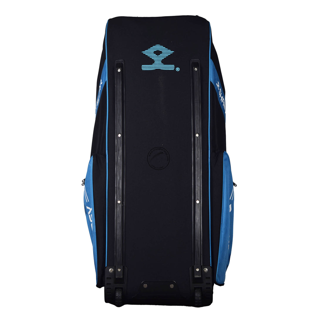 Shrey Star Wheelie 2.0 Cricket Kit Bag With Rod Color Blue/Black - Cricketershop