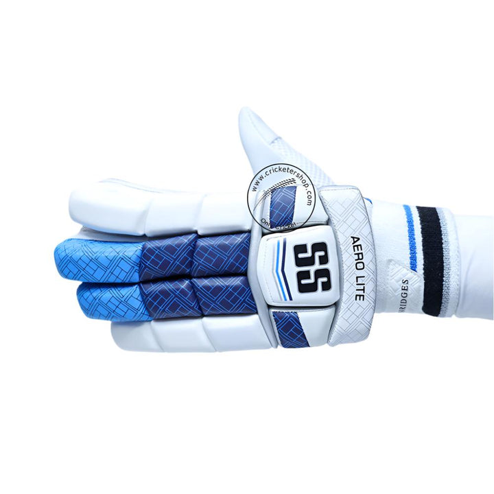 SS Aerolite Cricket Batting Gloves Mens Size @ Left  Back View