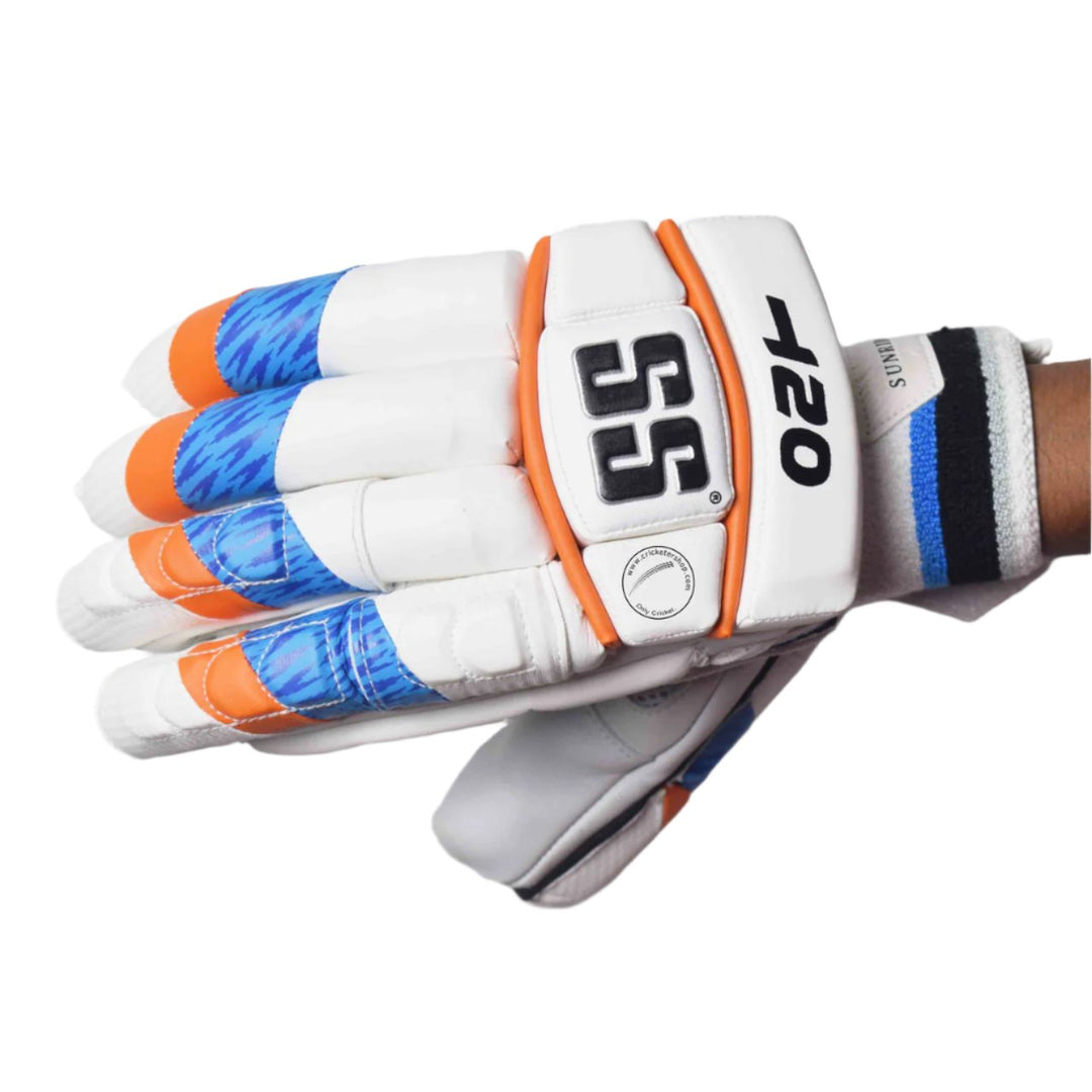 SS T20 Cricket Batting Gloves Mens Size-Right Handed Batsman @ Right Back View