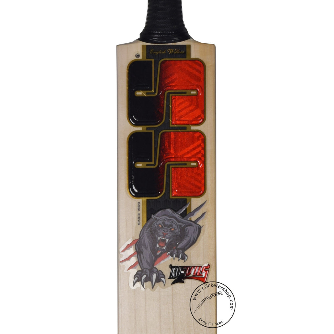 SS Devil English Willow Cricket Bat Size SH @ Face View