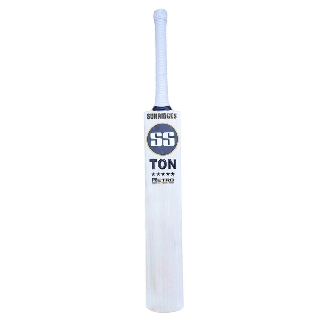 SS Retro Star English Willow Cricket Bat Size SH@Front View