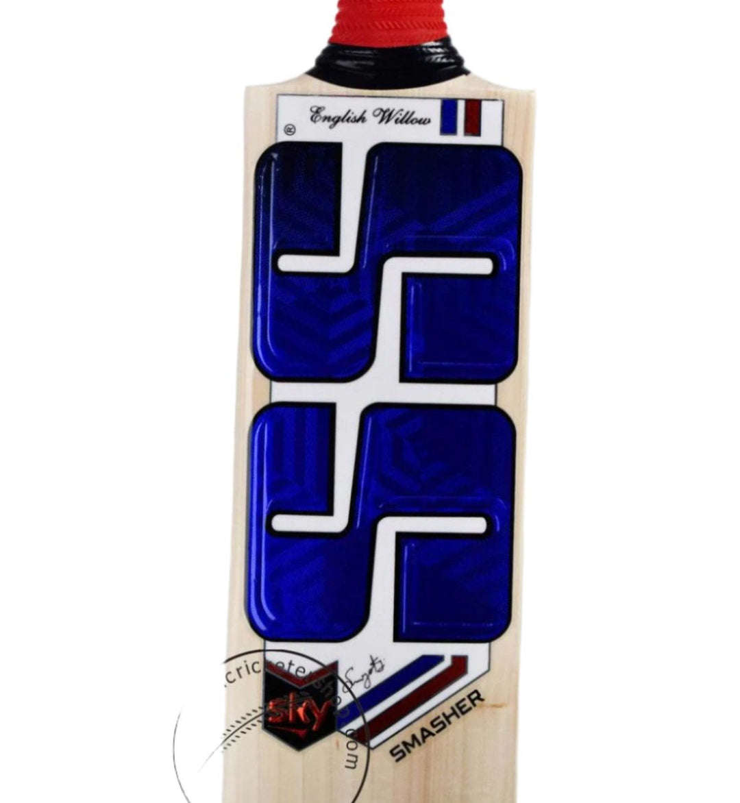 SS SKY Smasher English Willow Cricket Bat Size SH @ Close up View