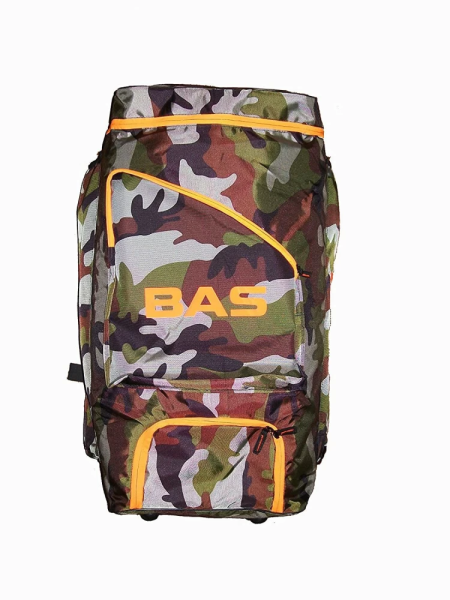 Bas Vampire Duffle Cricket Kitbag Backpack Junior Camo-Orange