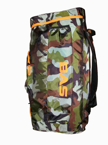 Bas Vampire Duffle Cricket Kitbag Backpack Junior Camo-Orange