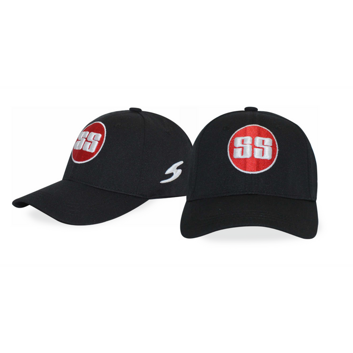 SS Super Cap Black With Adjustable Head Buckle @ Front View