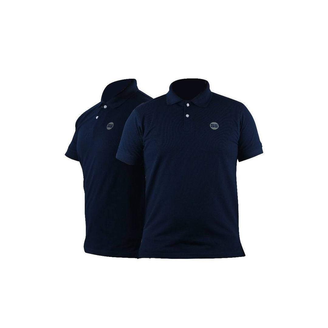 SS Super Polo T Shirt Navy Blue Half Sleeves @ Front View