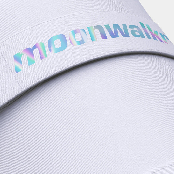 Moonwalkr 2.0 Cricket Batting Combo Thigh Guard Pad White @ Close Up View