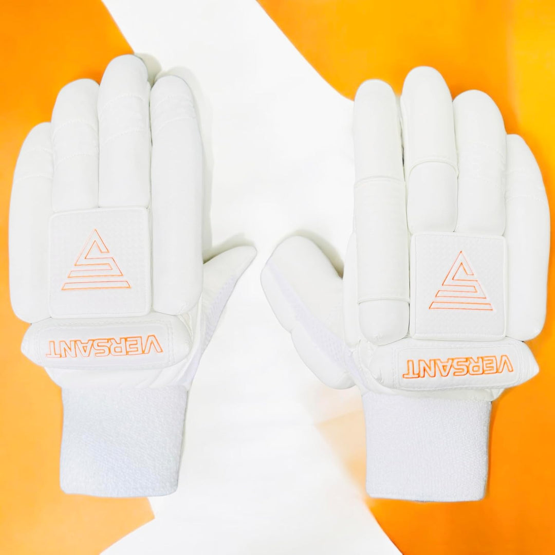 Versant Pro Dg Cricket Batting Gloves White Size Mens @ Back View 1